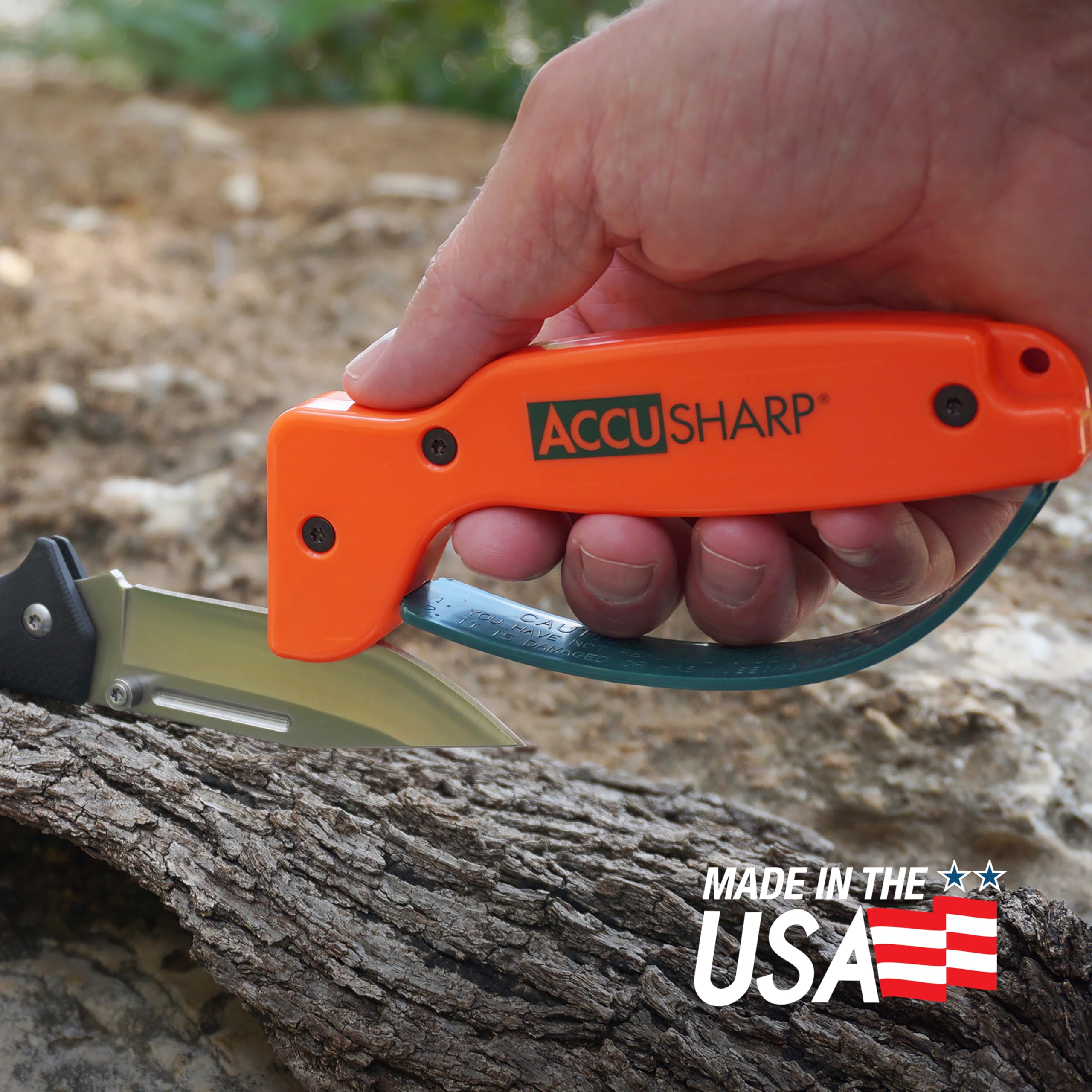 ACCUSHARP afilado para cuchillos serrados mantiene filo duradero.