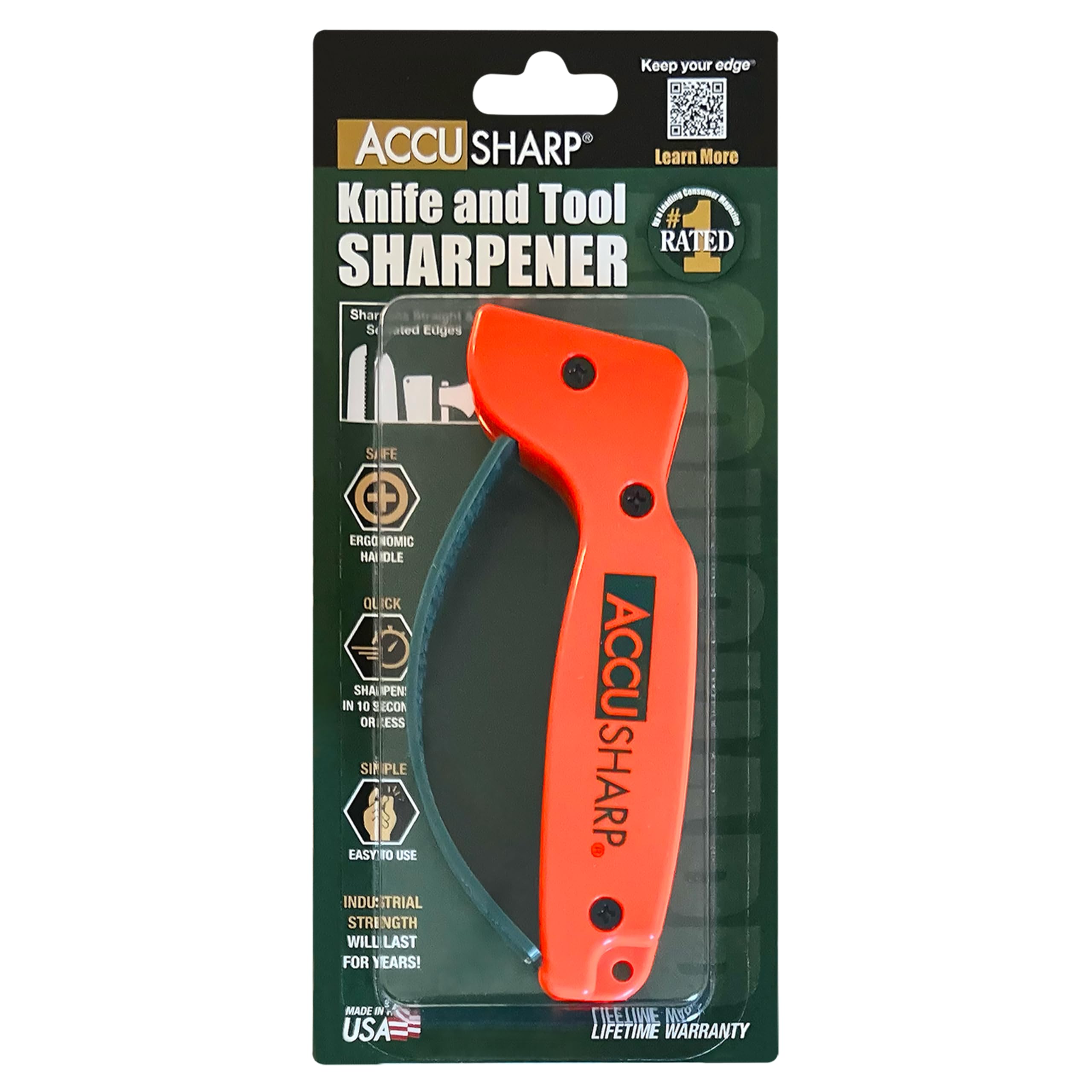 ACCUSHARP afilador compacto para cocina y viaje.