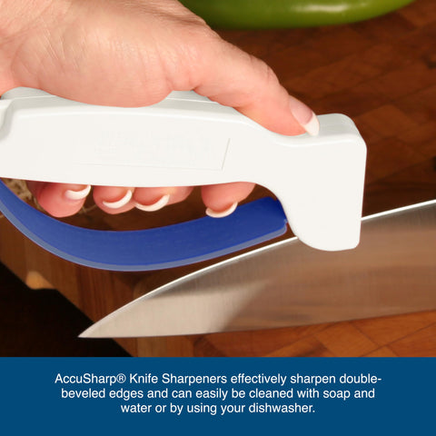 AccuSharp fácil de limpiar, apto para lavavajillas.