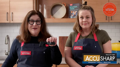 ACCUSHARP Gourmet guarda de dedos para seguridad durante el afilado