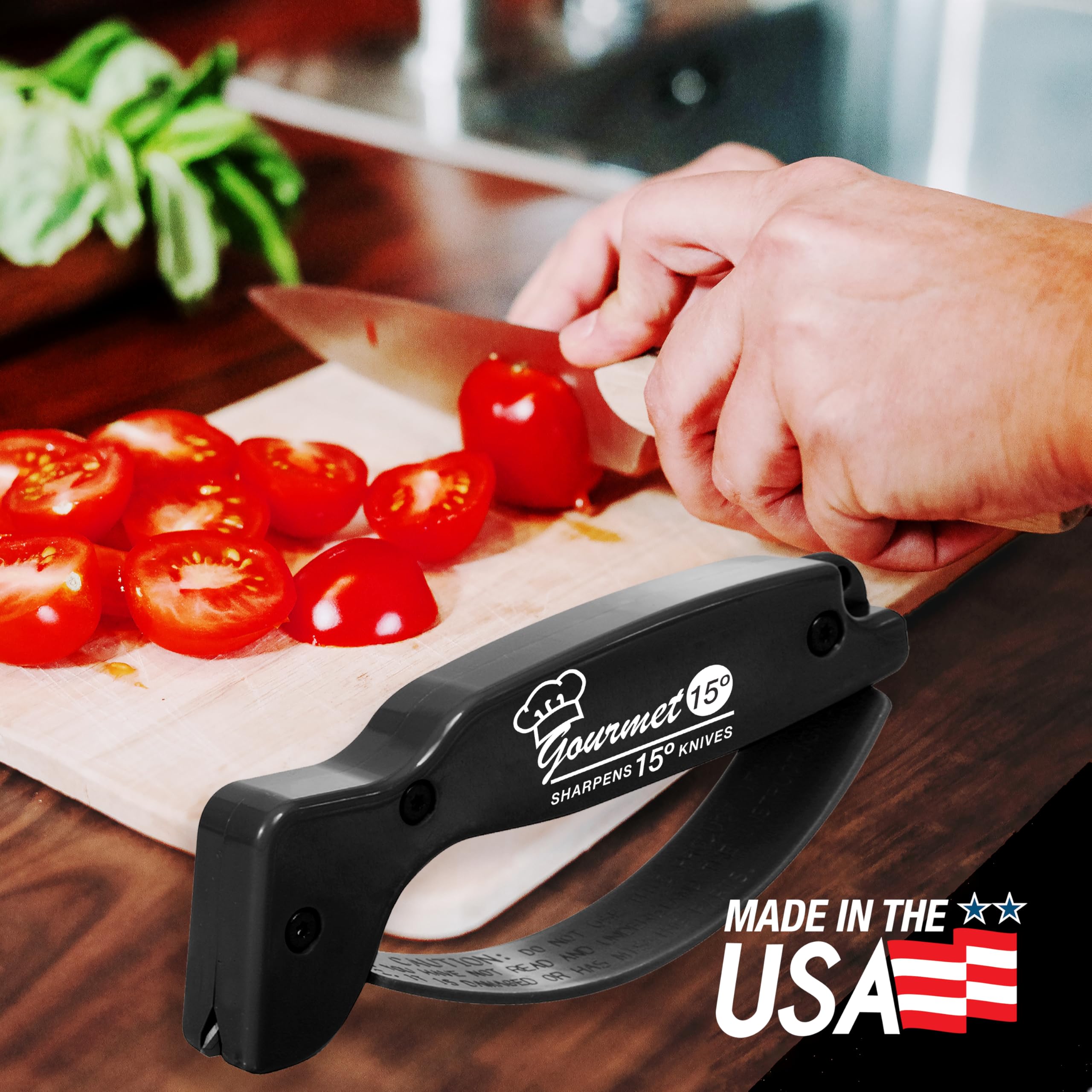 ACCUSHARP Gourmet hoja diamante y carburo de tungsteno duradera