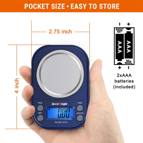 AccuWeight Balanza para Calibración: lectura estable tras calibrar y usar