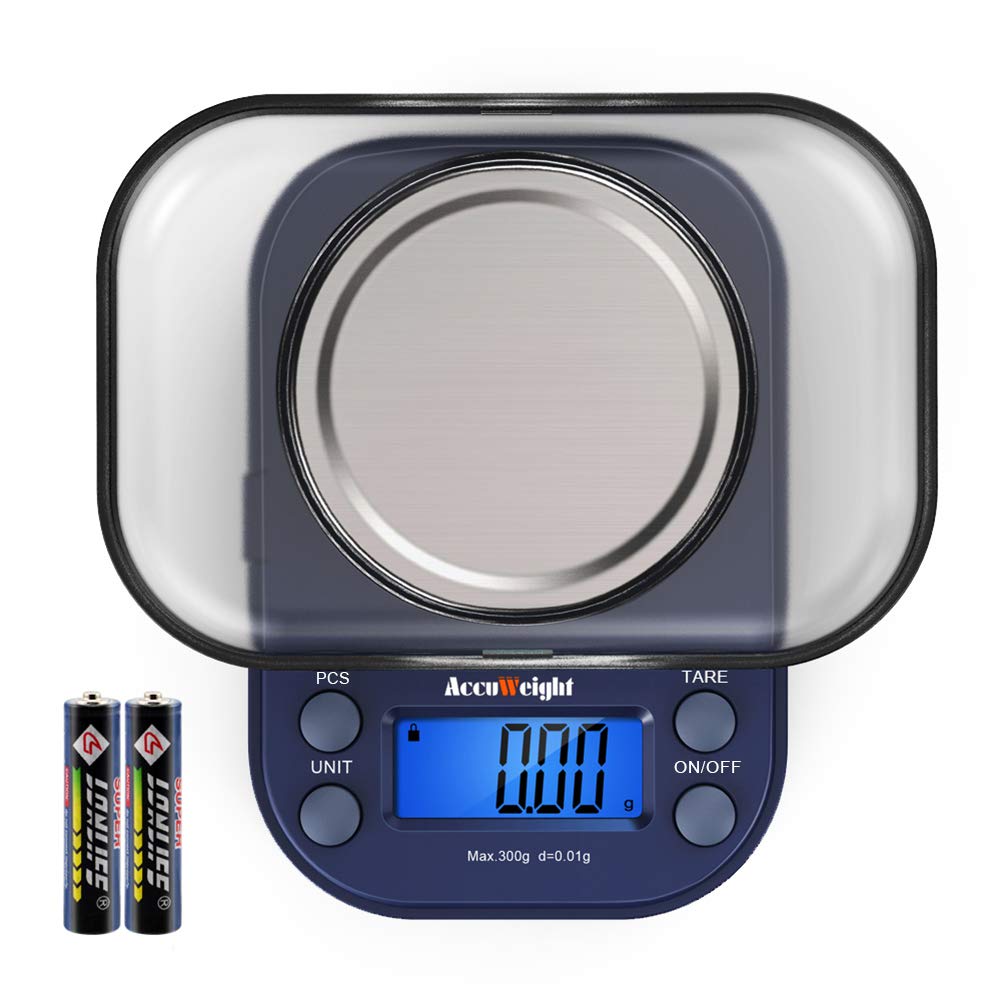 AccuWeight Balanza Digital Frontal: lectura precisa para objetos pequeños y delicados