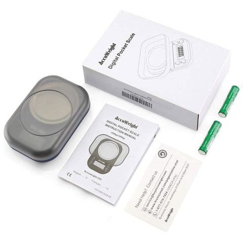 AccuWeight Balanza de Precisión con Bandeja: incluye funda que sirve como bandeja