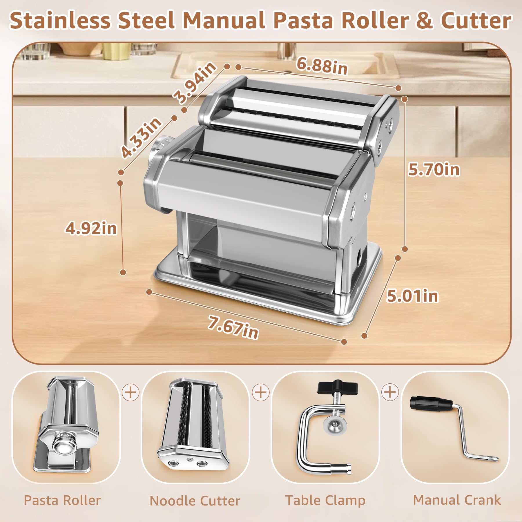 AceChef permite fettuccine ancho 4-5 mm para pastas elegantes.