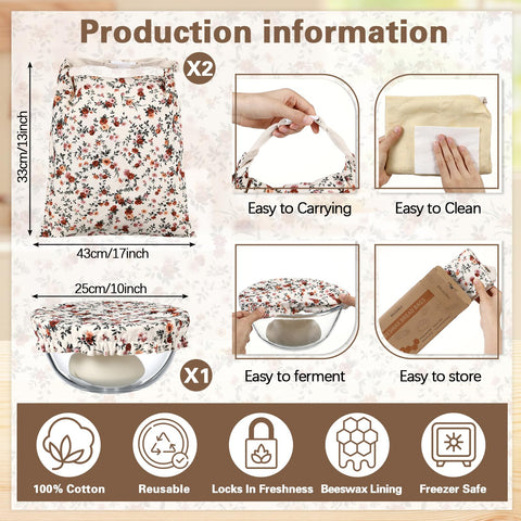 Bolsas reutilizables Acellegic para fermentación y almacenamiento sin plástico