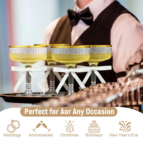 Conjunto de 24 copas Acellegic para bodas, fiestas y eventos.