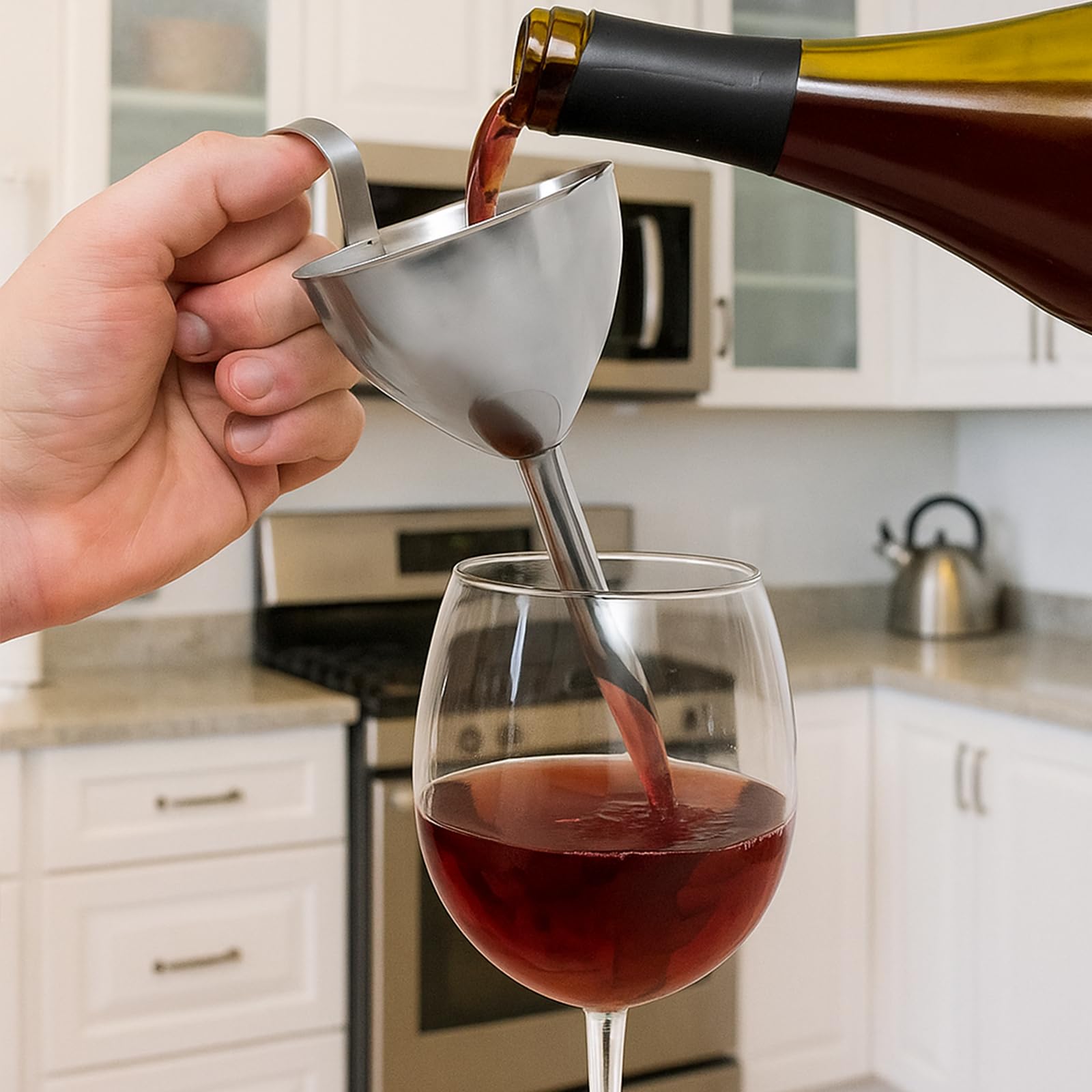 Filtrado de vino Acellegic para airear y realzar aromas.