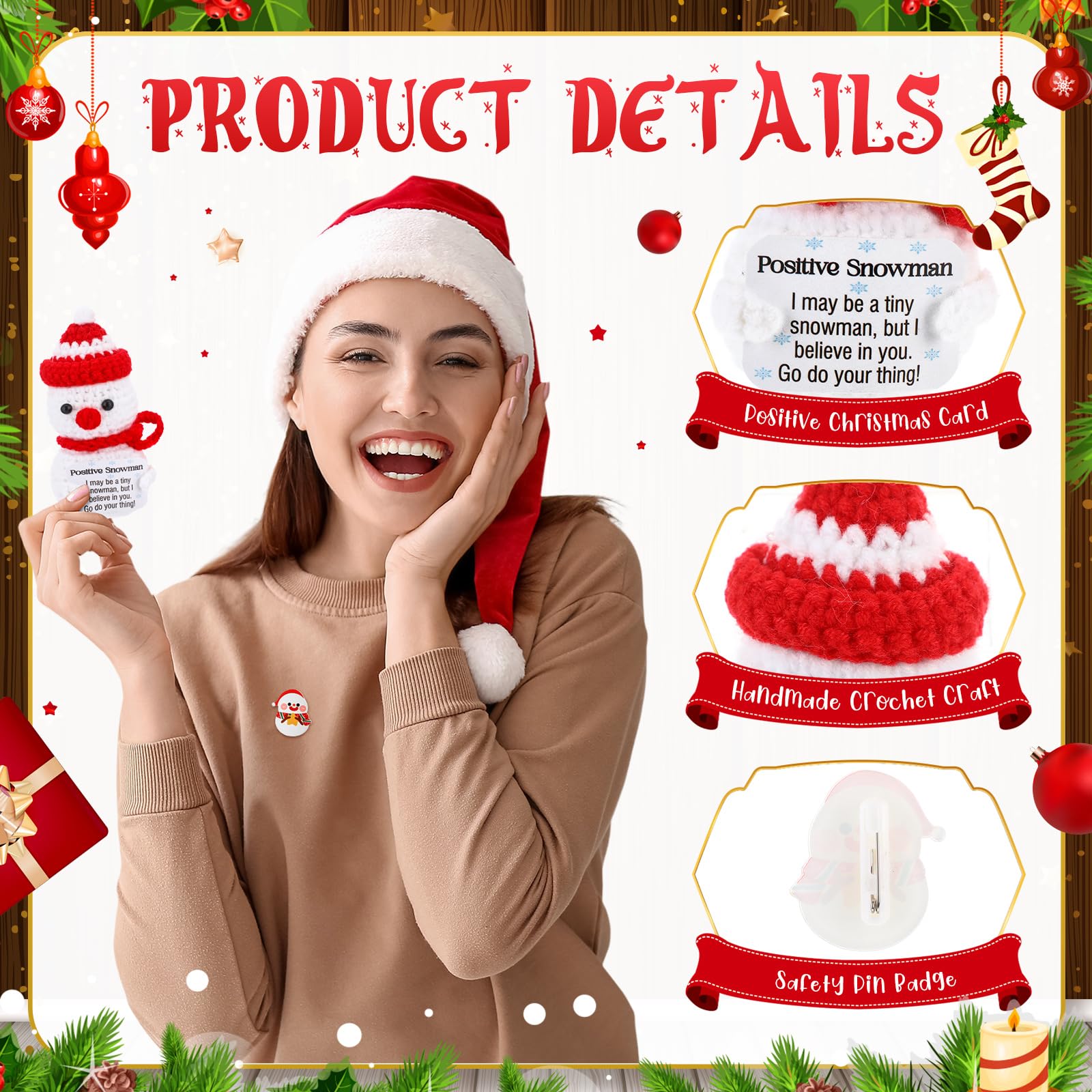 Llavero navideño de Acellegic para bolsos o llaves.
