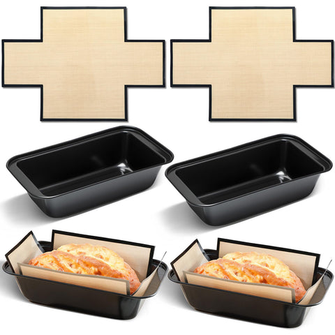 Pan rectangular Acellegic de 9x5 pulgadas, desmoldeo limpio para hogazas perfectas