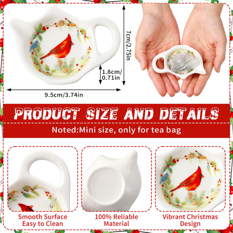 Acellegic posavasos-te-navidad-porcelana-pajaros: añade encanto festivo a la mesa.