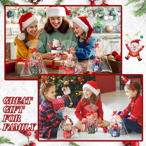 Taza esmaltada Acellegic Navidad azul con motivos, apta para bebidas frías o calientes.
