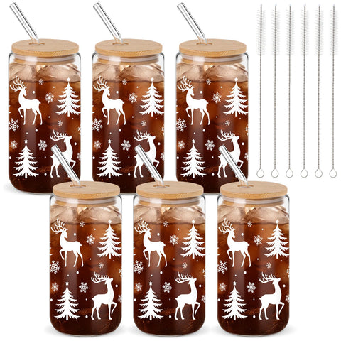 Vaso Acellegic navideño con brillo nocturno, ideal para reuniones.