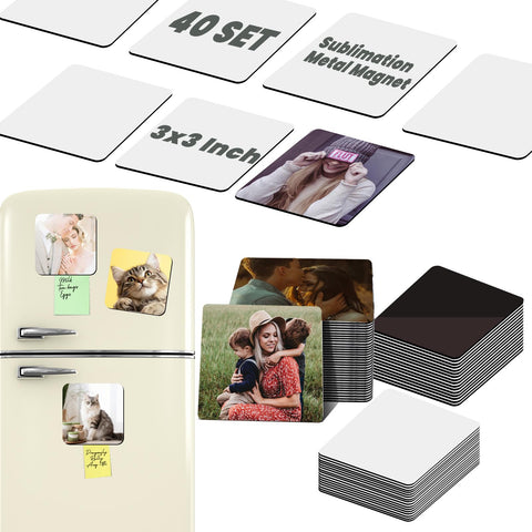 AceSubli imán sublimación 3x3 metálico para regalos personalizados.
