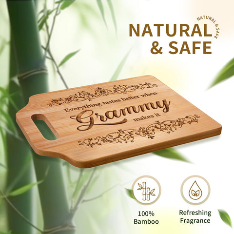 AceThrills superficie de bambú con textura natural, ideal para cortar y servir