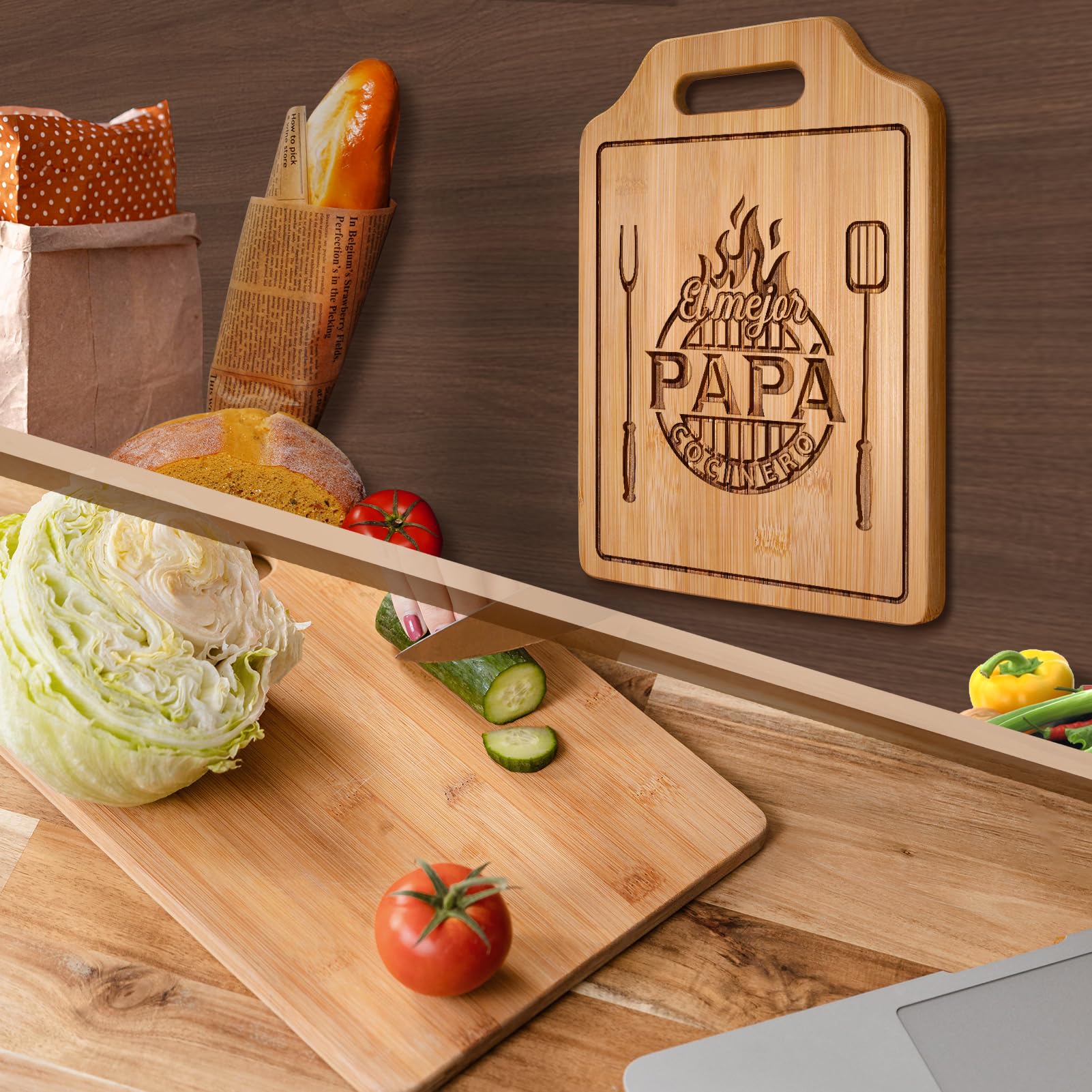 AceThrills tabla duradera y ligera para la cocina.