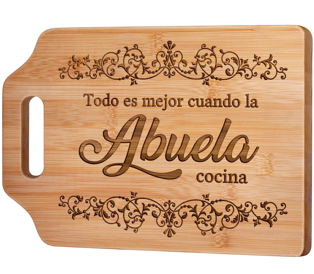 Tabla de cortar AceThrills grabada, ideal como regalo para abuela en la cocina.