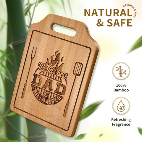 AceThrills tabla de cortar bambú para servir quesos y frutas con estilo