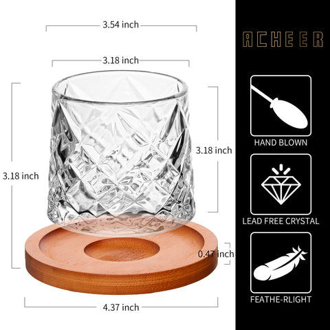 vaso cristal acheer claro 10oz, ideal para brindar con estilo.