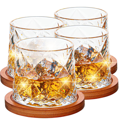 vaso whisky acheer giratorio 10oz, para experiencias elegantes.