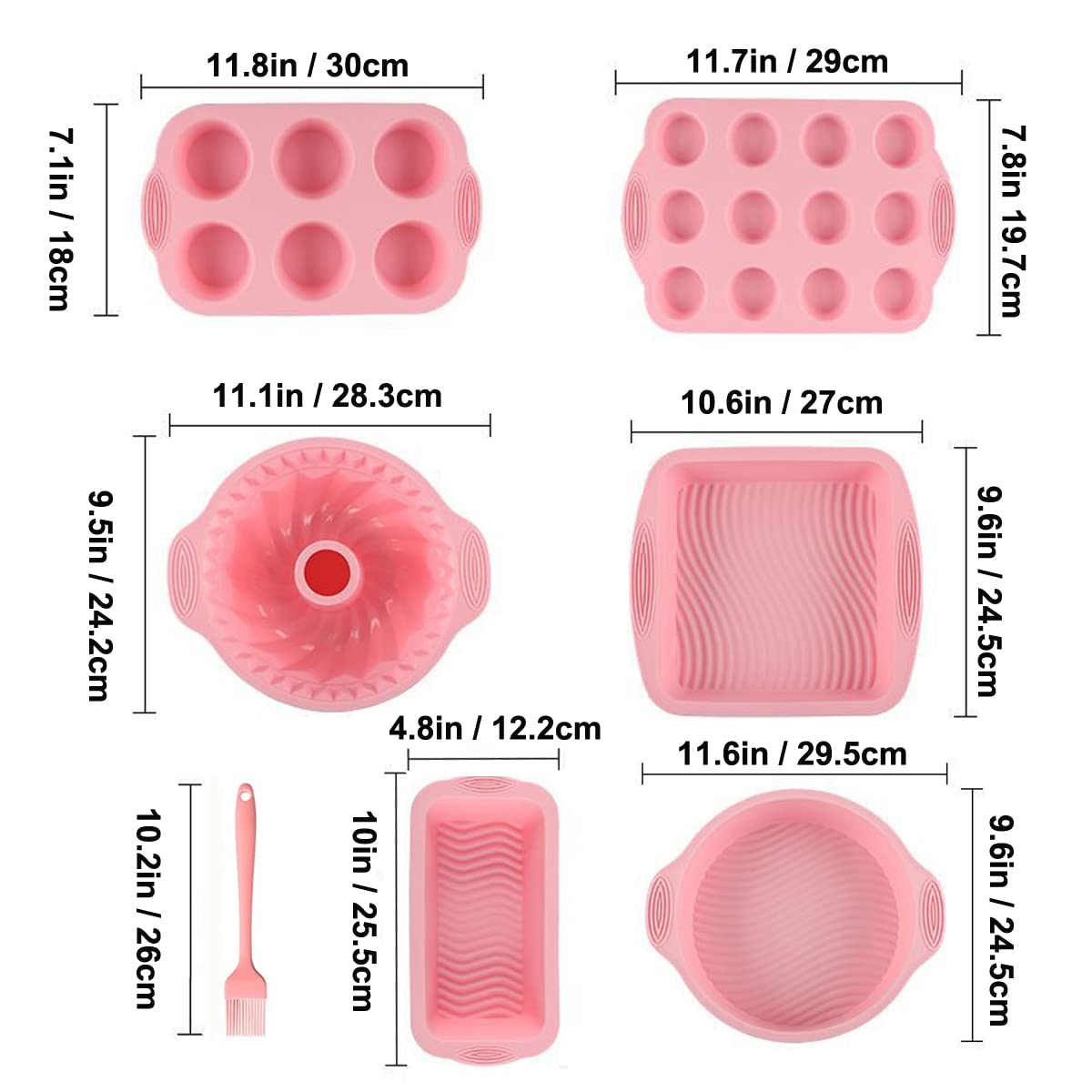 Acidea molde-bizcocho-estriado silicona: desmolde perfecto para tortas elegantes