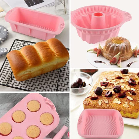 Acidea molde-muffin-12-cupos silicona: cupcakes listos para decorar en minutos