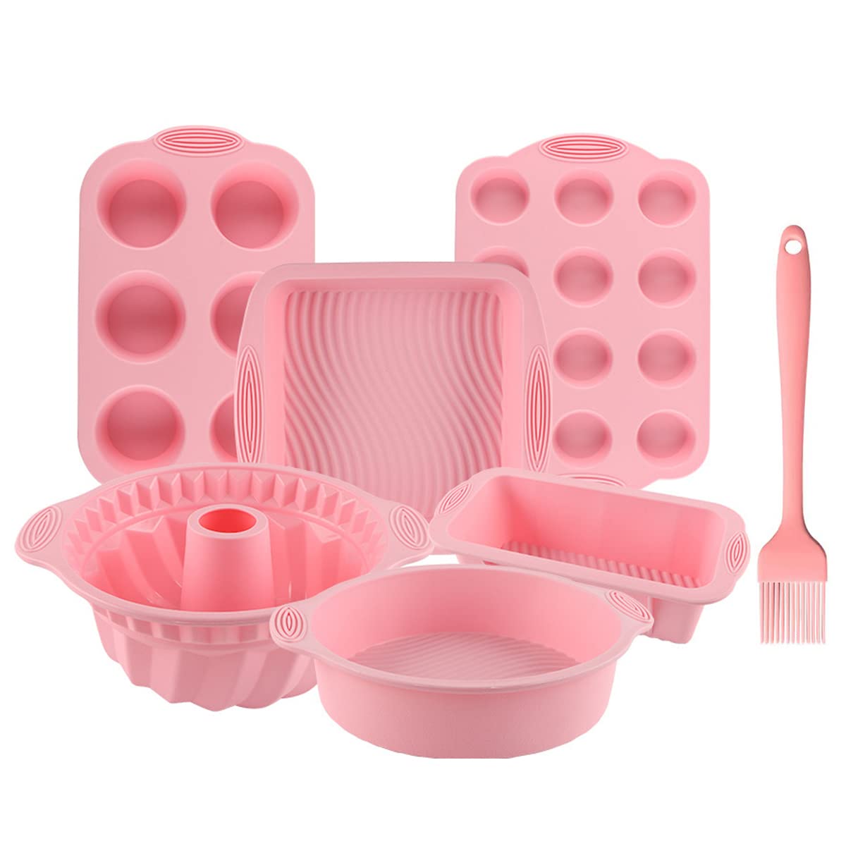 Acidea set-horneado silicona 7 piezas, versátil para hornear en casa y sorprender a la familia