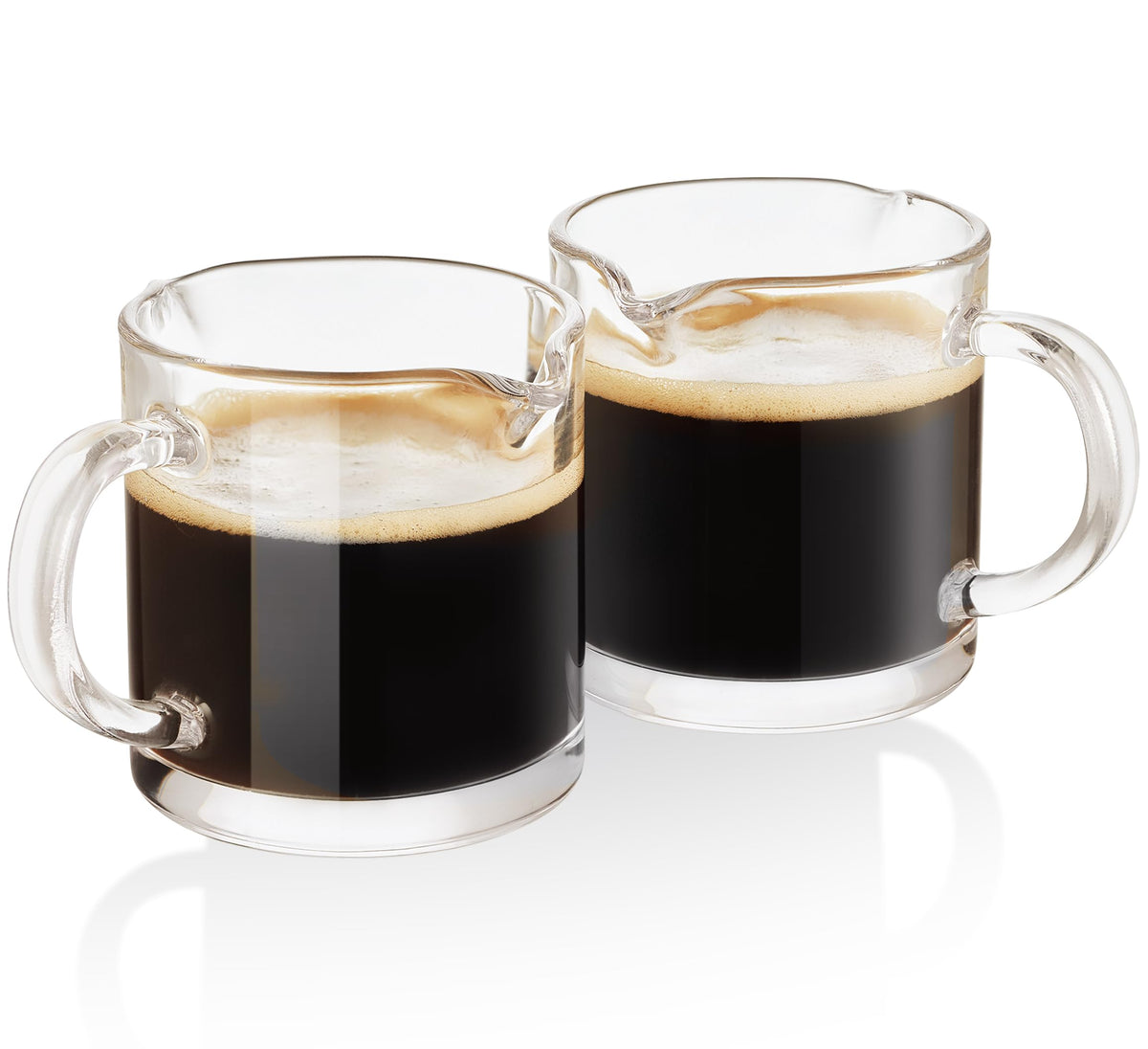 Ackers BORO3.3, copa de espresso con doble pico para vertido preciso.