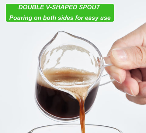Ackers BORO3.3, vaso de espresso en vidrio borosilicato, duradero y seguro.