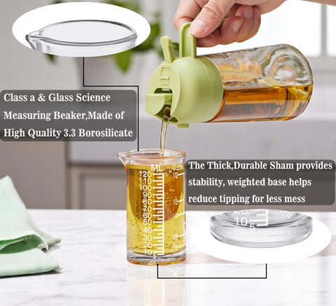 Ackers BORO3.3: vaso de vidrio borosílico libre de BPA y fácil limpieza.