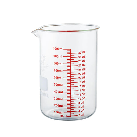 Ackers BORO3.3, taza medidora con boquilla en V para verter con control sin goteos
