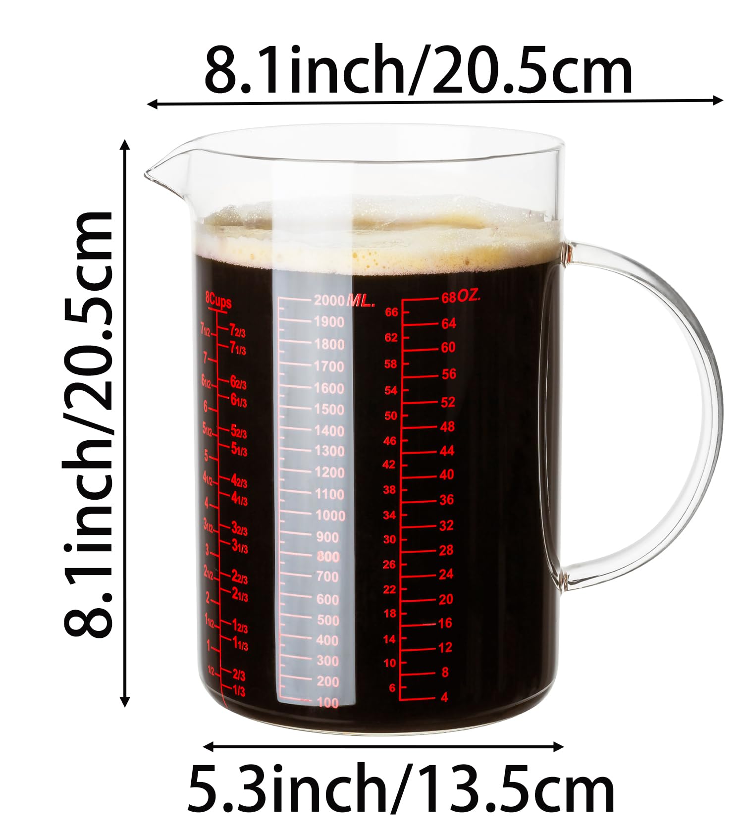 Ackers BORO3.3 vidrio borosilicato resistente para cocina o restaurante.