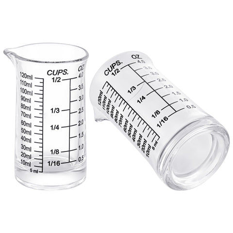 Ackers BORO3.3: vaso medidor 4oz para medir con precisión en cocina y bar.