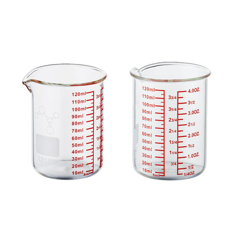 Ackers BORO3.3 vaso medidor de borosilicato con boquilla en V para cocina.
