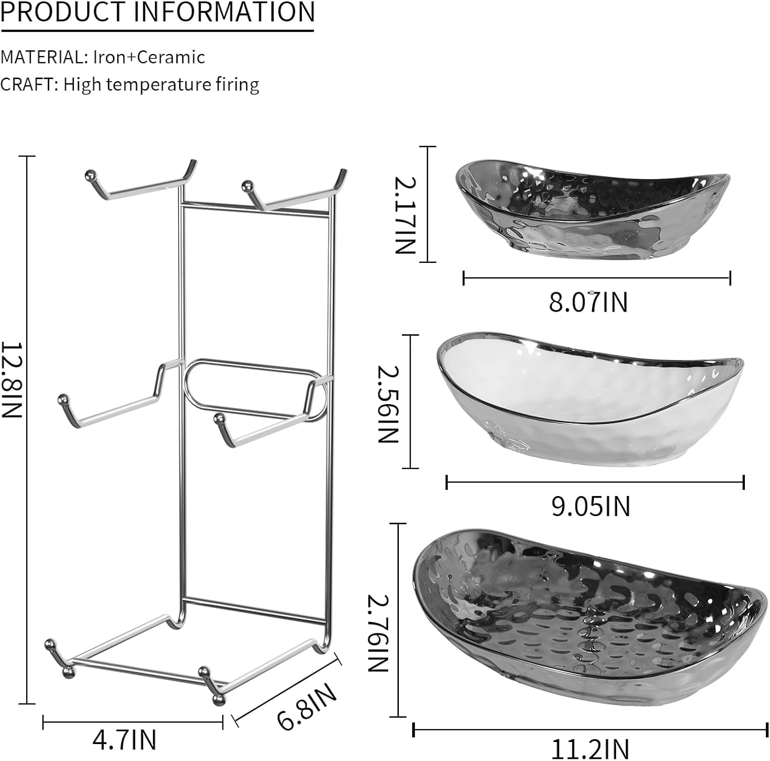 Acliys-bandeja-fruta-verduras-ceramica: ideal para exhibir frutas y verduras.