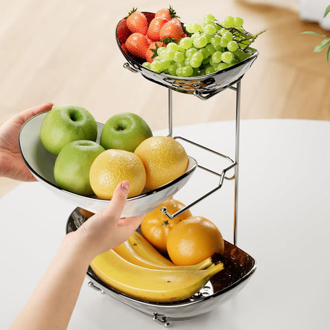 Acliys-stand-metal-fruta-3-niveles: soporte estable y decorativo.