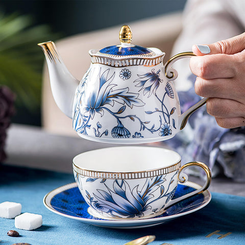 ACMLIFE platillo azul para la taza, conjunto compacto para la merienda