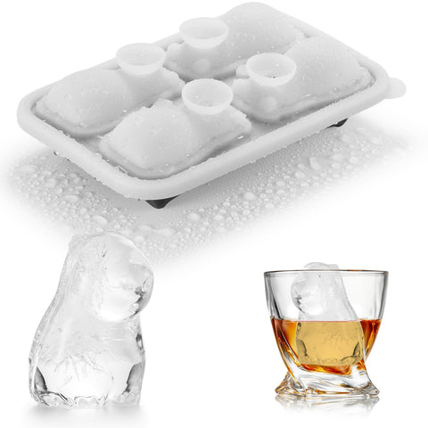 ACOOKEE Capibara: molde de hielo con forma de capibara, ideal para enfriar tragos.