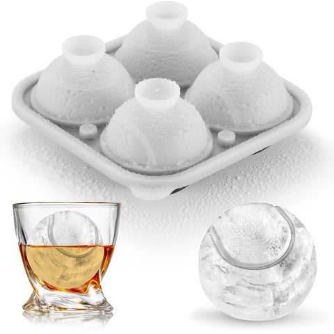 ACOOKEE molde de hielo esfera tenis grande para whisky y cócteles