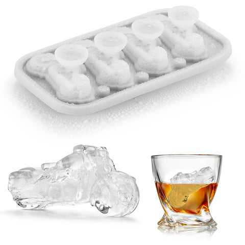 ACOOKEE molde de hielo en forma de moto 3D para bebidas.