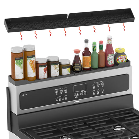 ACPulse estante superior magnetico de 30 pulgadas para la cocina, ahorra espacio sin taladro.