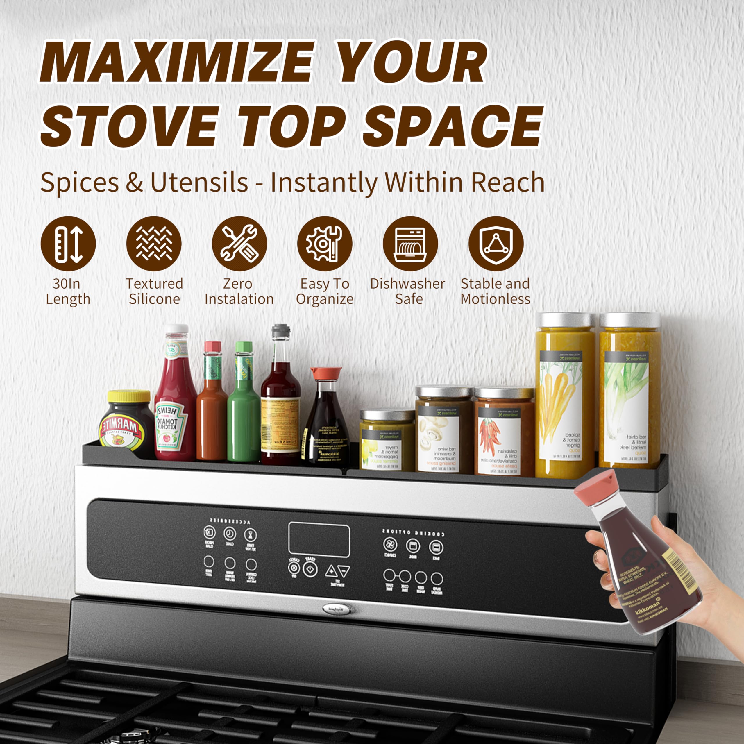 ACPulse usos multiples, estante decorativo y organizador para cocina.