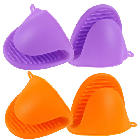 Guantes Acronde de silicona para horno con resistencia al calor hasta 446F, uso seguro.