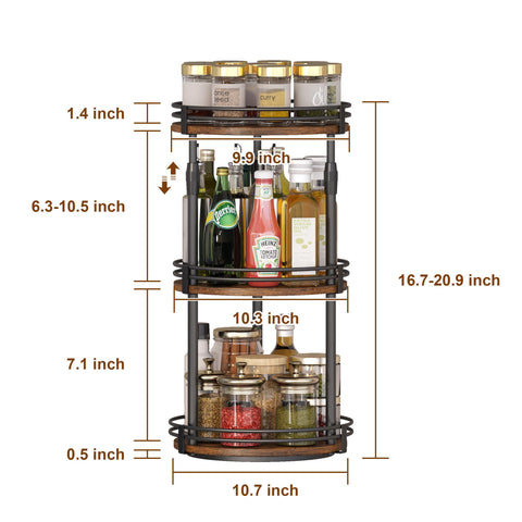 Across-Star Altura ajustable 6.3-10.5 pulgadas para distintas botellas.