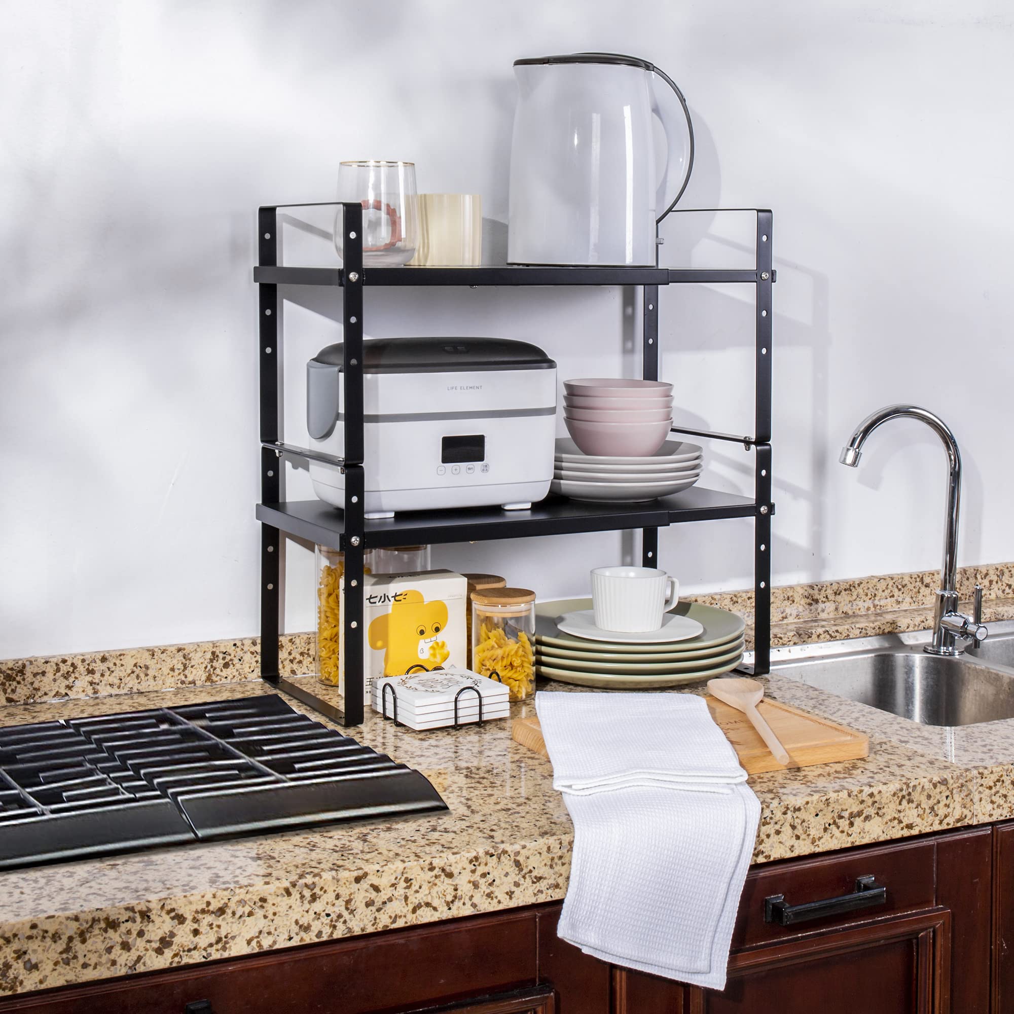 Across-Star pack de dos organizadores para cocina con configuración flexible.