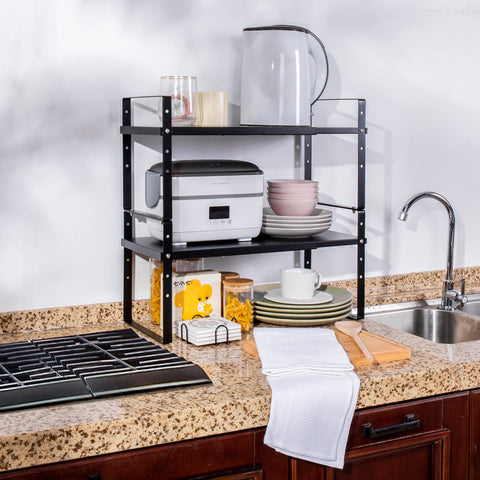 Across-Star pack de dos organizadores para cocina con configuración flexible.