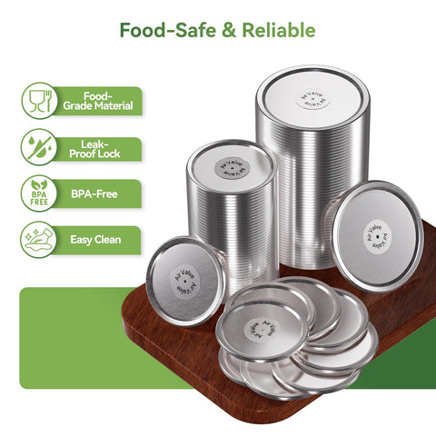 ACRXOH tapas frascos Mason boca estrecha para conservar alimentos.