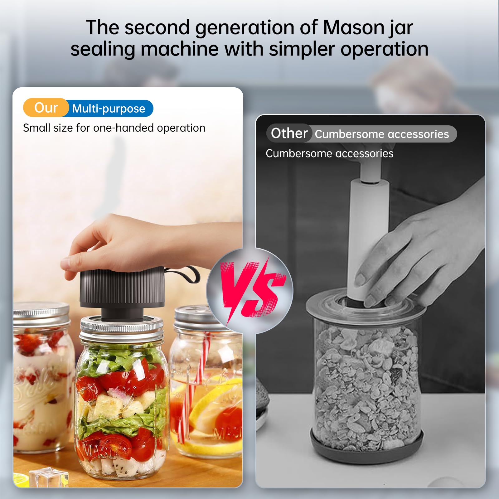 ACRXOH Tapas de tarro Mason compatibles para uso diario