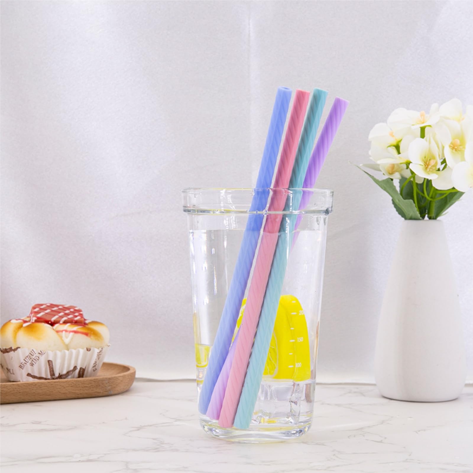 Pack de 10 pajitas con estuche y cepillos para picnic