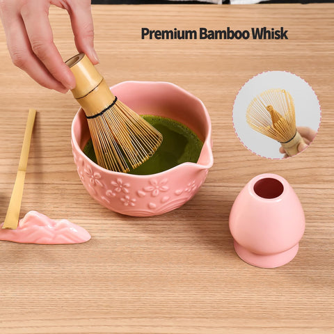 Actbaby reposacuchara de bambú para organización tras preparar matcha